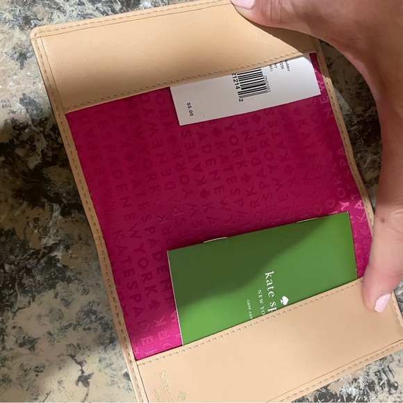 Kate Spade Black Textured Passport Cover - Picture 2 of 2